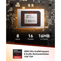 GEEKOM Mini PC A5 2025 Edition mit AMD Ryzen 5 7430U,16GB RAM 512GB SSD, Windows 11 Pro, Ultra-leiser kompakter Desktop-PC mit