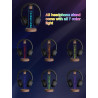 YuanDian Gamer Zone Licht bis Kopfhörer Stand für Schreibtisch, Gaming-Headset-Halter aus Holz RGB mit 16 Farbe leuchtet für