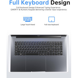 ACEMAGIC 18,5 Zoll Laptop, 8000mAh Batterie, Twin Lake N150 (bis zu 3,6 GHz), 16 GB DDR4 512 GB SSD bis zu 2 TB, 1920 x 1080 IPS