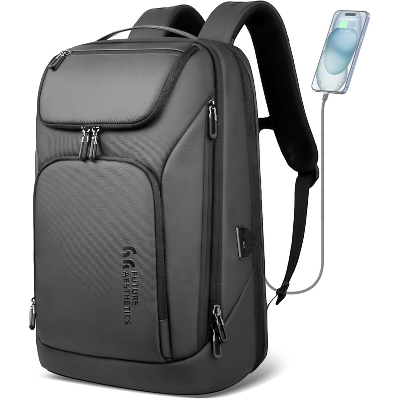 HEROIC KNIGHT Rucksack Herren Groß 30L Laptop Rucksack 17,3 zoll Business Rucksack Wasserdicht Reiserucksack mit USB-Anschluss HEROIC KNIGHT Rucksack Herren Groß 30L Laptop Rucksack 17,3 zoll Business Rucksack Wasserdicht Reiserucksack mit USB-Anschluss