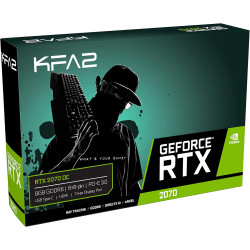 KFA2 Nvidia GeForce Rtx 2070 A-Chip OC Black 8GB 256-bit GDDR6 PCIe Grafikkarte, 27NSL6UCT7OK, Schwarz