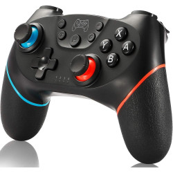 SPGOOD Wireless Controller für Switch, Wireless Pro Controller für Switch Lite/OLED, Turbo Funktion Einstellbarer Dual Vibration