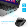 TECKNET Silent Maus Kabellose, 4800DPI 2.4GHz Leise Funkmaus mit Nano Empfänger, Side Control, Ohne Klickgeräusche, 6