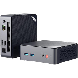 AWOW Mini PC W-11 Pro Gen12 N100 Quad Core 3.40 GHz, 16 GB DDR4 512 GB M.2 SSD Mini Desktop Computer, Micro PC Dual Display HDMI