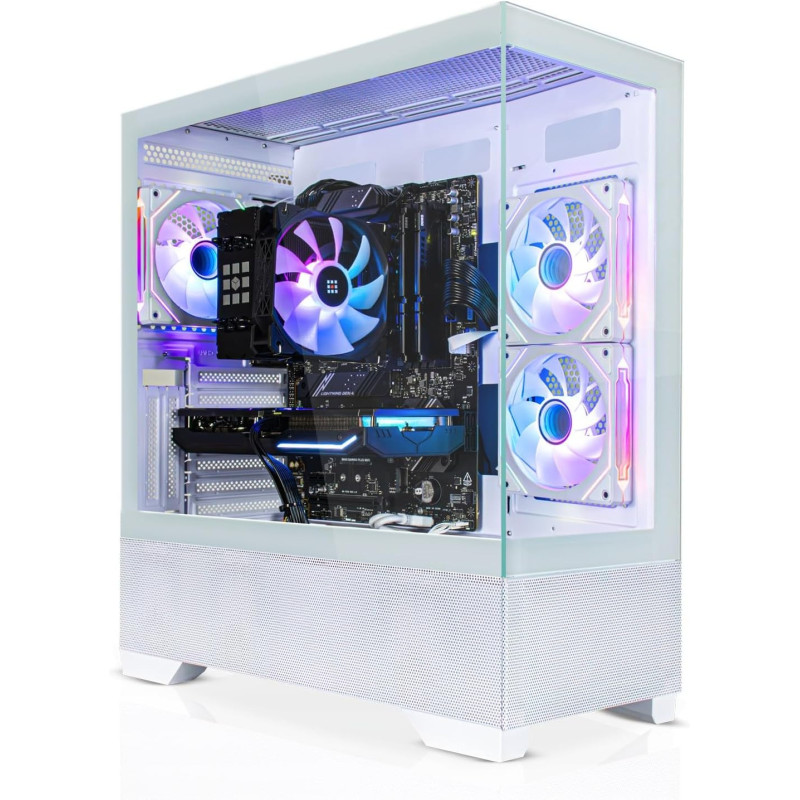 SYSTEMTREFF Gaming PC AMD Ryzen 5 5600 6x4.4GHz | Nvidia RTX 5060 8GB DX12 | 1TB M.2 NVMe | 16GB DDR4 RAM | WLAN Desktop