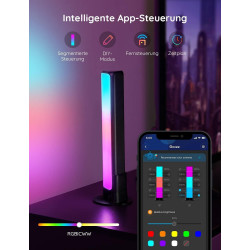 Govee LED Lightbar, RGBICWW TV Hintergrundbeleuchtung funktioniert mit Alexa und Google Assistant, App Steuerung dimmbar 16
