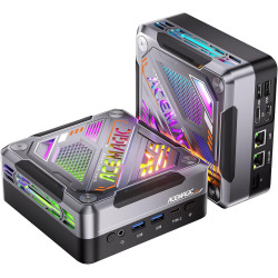 ACEMAGIC Cyberpunk RGB AI Mini PC Gaming AMD Ryzen 7 8845HS (bis zu 5,1 GHz), 32GB DDR5 1024GB (1TB) NVME PCIE 4.0 SSD Micro