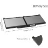 MC34Y Laptop-Akku, 7,6 V, 55 Wh, kompatibel mit Dell Latitude 12 7000 E7270 12,5 Zoll Business Class Ultrabook Serie J60J5