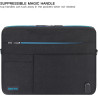 DOMISO 15-15,6 Zoll große Laptoptasche mit externem USB-Ladeanschluss, Umhängetasche für Ultrabook/Netbook/Lenovo/ASUS/Dell/HP,