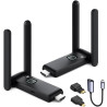 Drahtloser HDMI Sender und Empfänger, Plug and Play, Multi TV Verlängerung, drahtloses HDMI Extender Kit unterstützt Video