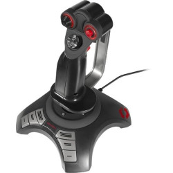 Speedlink PHANTOM HAWK Flight Stick - Joystick für PC/ Computer, Controller für Simulator-Spiele, USB, schwarz