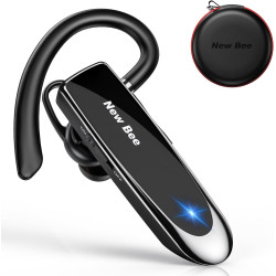 New bee Headset Bluetooth, Wireless Bluetooth Headset Freisprechen im Ohr mit Clear Voice Capture Technologie In-Ear Headsets