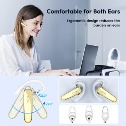 New bee Headset Bluetooth, Wireless Bluetooth Headset Freisprechen im Ohr mit Clear Voice Capture Technologie In-Ear Headsets