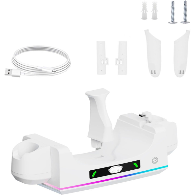 Ladestation für 3S Virtual Reality Controller Ladestation mit einfacher Installation und Aufbewahrung Headsets Controller