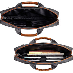DOMISO Laptoptasche 17 Zoll Wasserdicht Laptop Tasche Aktentasche Herren Schultertasche Notebooktasche Business für 17-17.3"