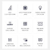 KUYIA Mini PC Micro Desktop Computer Celeron J4105 up to 2.30GHz 8GB DDR 256GB SSD 4K Dual HDMI WiFi 5 Gigabit Ethernet USB 3.0