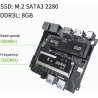 KUYIA Mini PC Micro Desktop Computer Celeron J4105 up to 2.30GHz 8GB DDR 256GB SSD 4K Dual HDMI WiFi 5 Gigabit Ethernet USB 3.0