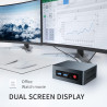 KUYIA Mini PC Micro Desktop Computer Celeron J4105 up to 2.30GHz 8GB DDR 256GB SSD 4K Dual HDMI WiFi 5 Gigabit Ethernet USB 3.0