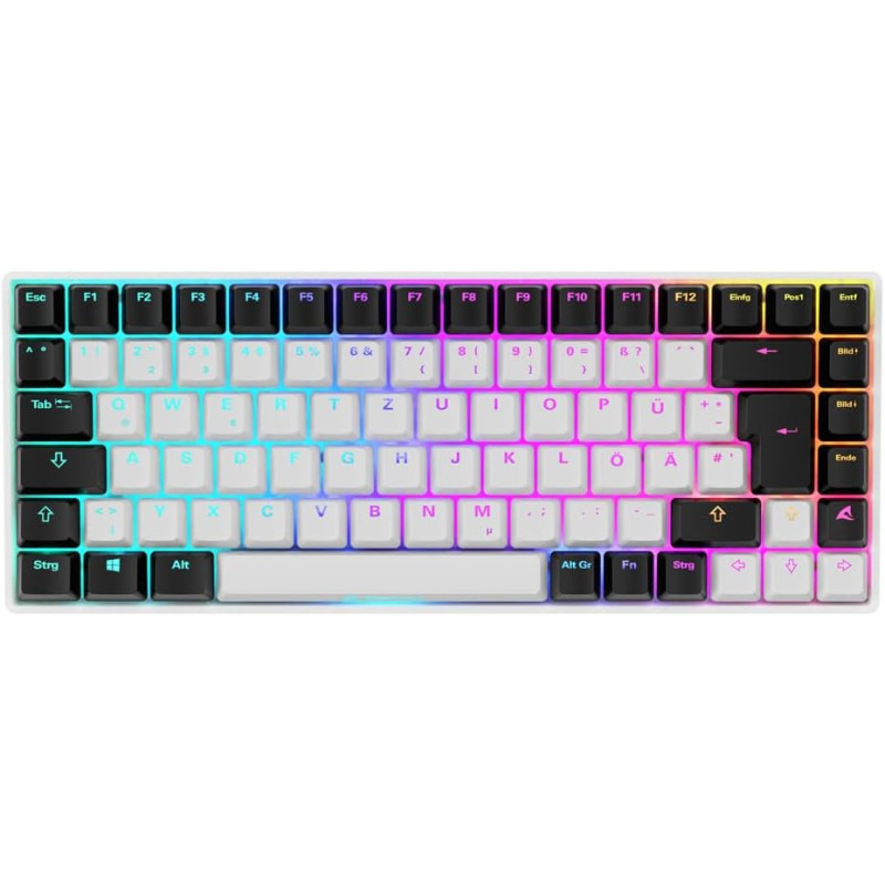 Sharkoon Skiller SGK50 S3 Weiß, RGB Gaming Keyboard, Gateron Red, 75% Layout Sharkoon Skiller SGK50 S3 Weiß, RGB Gaming Keyboard, Gateron Red, 75% Layout
