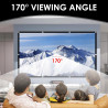 FOYIOLRU Beamer Leinwände 265 x 150 cm (120") Hochauflösende Verdickte Beamer Leinwand, Format 16:9 HD Faltbare Leinwand Beamer