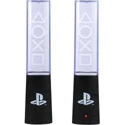 PlayStation Flüssigkeits-Tanzlichter - Offiziell lizenziert, zwei schallreaktive Springbrunnen, Stimmungsbeleuchtung für