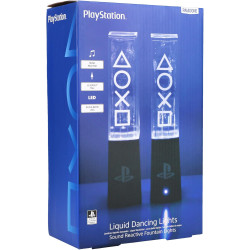 PlayStation Flüssigkeits-Tanzlichter - Offiziell lizenziert, zwei schallreaktive Springbrunnen, Stimmungsbeleuchtung für