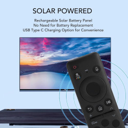 Solar Voice Fernbedienung Ersatz Kompatibel für Neo QLED 8K HDR Smart TVs, 65QN800C, 75QN800C, 85QN800C, 65QN900C, 75QN900C usw.
