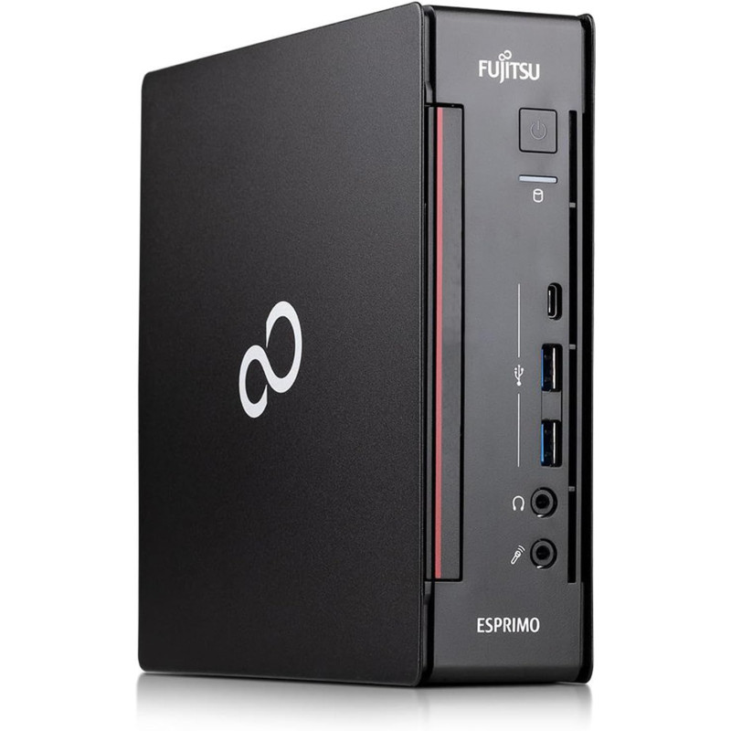 Fujitsu Mini PC Computer Esprimo Q957, Prozessor Core i5-7400T, RAM 16 GB, SSD 256 GB NVMe, WiFi, Win 11 Pro (Generalüberholt)