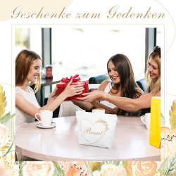 Hestya Braut Geschenke JGA Party Zubehör Braut Make Up Tasche Leinwand Kosmetiktasche Braut Socken Lustige Tennissocken Hochzeit