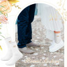 Hestya Braut Geschenke JGA Party Zubehör Braut Make Up Tasche Leinwand Kosmetiktasche Braut Socken Lustige Tennissocken Hochzeit