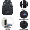 KROSER Laptop Rucksack 18,4 Zoll Herren Computer Rucksack mit Hartschale Saferoom RFID Taschen Wasserabweisend Business College