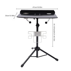 Donened Tattoo Arbeitstisch Höhenverstellbarer 71.5-112cm, Abnehmbare Design Tattoo Workstation Ständer für Anfänger &