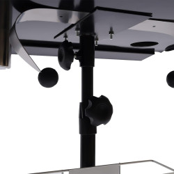 Donened Tattoo Arbeitstisch Höhenverstellbarer 71.5-112cm, Abnehmbare Design Tattoo Workstation Ständer für Anfänger &