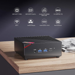 ACEMAGICIAN AM06Pro Mini PC, AMD Ryzen 7 5825U (8C/16T, bis zu 4.5Ghz),16GB DDR4 512GB M.2 SSD Micro PC mit Windows 11 Pro | 4K