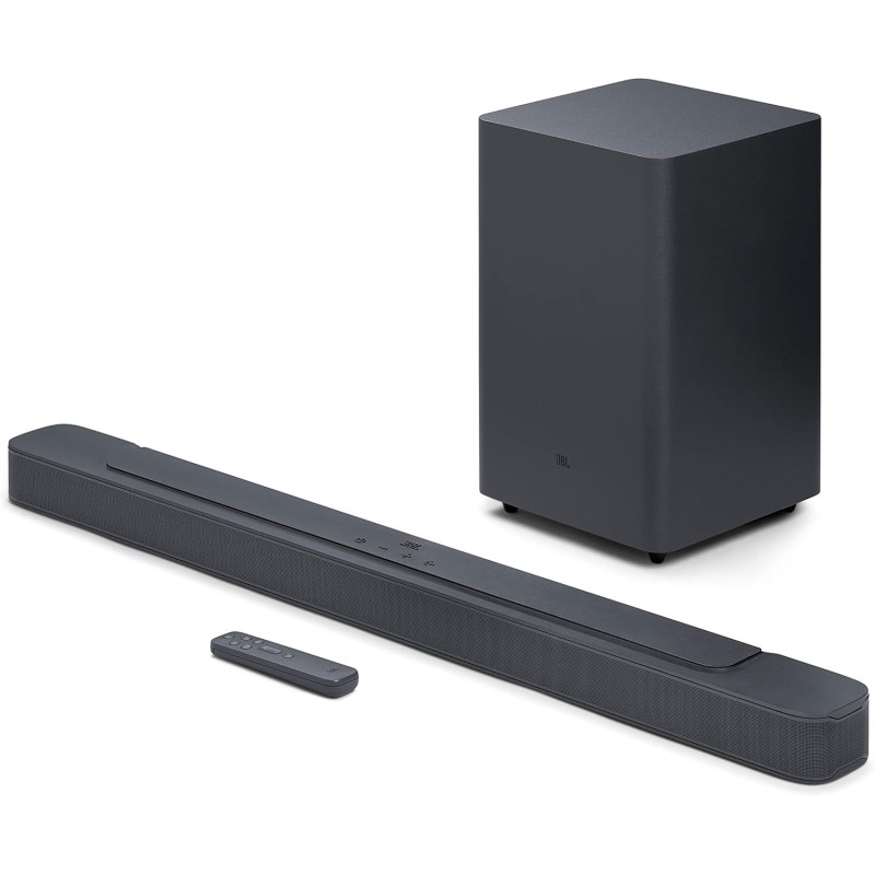JBL Bar 2.1 Deep Bass MK2 – 2.1-Kanal-Soundbar mit kabellosem Subwoofer für Heimkino Sound-System – Schlankes und kompaktes JBL Bar 2.1 Deep Bass MK2 – 2.1-Kanal-Soundbar mit kabellosem Subwoofer für Heimkino Sound-System – Schlankes und kompaktes