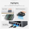 Beelink Mini PC EQR6, AMD Ryzen 9 6900HX, 8C/16T, Bis Zu 4,9GHz, 32G DDR5 RAM 1TB PCIe4.0 SSD, 4K Display, HDMI, Gigabit