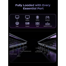ACEMAGIC Gaming Laptop Computer - 2025 Neueste 15.6 Zoll FHD Display Laptop mit Ryzen 7 5700U Prozessor bis zu 4.3GHz, 16GB Ram