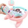 deAO Lenkrad für Kinder, Fahrsimulation, für Kinder, Lenkrad, Schlüsselanhänger mit 360 ° Rotation, Sound- und Lichtfunktionen