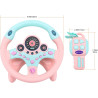 deAO Lenkrad für Kinder, Fahrsimulation, für Kinder, Lenkrad, Schlüsselanhänger mit 360 ° Rotation, Sound- und Lichtfunktionen