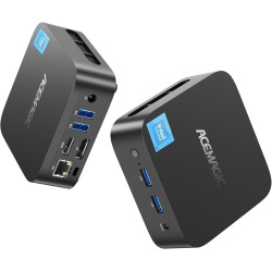 ACEMAGICIAN V1 Mini PC, Ιntel Twin Lake N150 Mini PC (bis zu 3,60 GHz),16GB DDR4 512GB M.2 SSD Mini Computer mit W11 Pro | RJ45