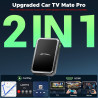 LAMTTO Car TV Mate, Kabelloser Carplay Adapter für kabelgebundenes OEM Carplay & Fi-re TV Stick/Spielekonsole HDMI-Multimedia