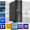 Schneller PC mit Intel Core i7 - Desktop Computer + Silent Rechner für Büro & Home Office mit 8-Thread 3.90 GHz - 32GB RAM -