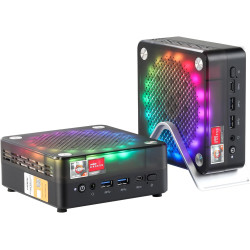 AWOW Mini Gaming PC mit AMD Ryzen 7 7840HS (8 Kerne, bis 5,1 GHz), 32 GB DDR5, 1TB PCIe 4.0 SSD, Radeon 780M Grafik, 4K Triple