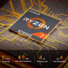 AWOW Mini Gaming PC mit AMD Ryzen 7 7840HS (8 Kerne, bis 5,1 GHz), 32 GB DDR5, 1TB PCIe 4.0 SSD, Radeon 780M Grafik, 4K Triple
