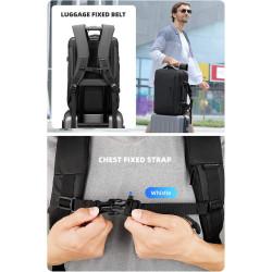 MARK RYDEN Erweiterbarer 26L-38L Reiserucksack, Business Rucksack Herren, Laptop Rucksack mit 17 Zoll Laptopfach, Handgepäck