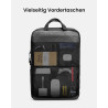 tomtoc 24L Business Laptop Rucksack für 15,6-16 Zoll Computer, Tagesrucksack Professional Backpack Rucksäcke mit Kabel