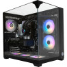 CyberPowerPC Luxe Gaming PC - AMD Ryzen 7 5700X, AMD Radeon RX 9070 XT 16GB, 32GB RAM, 1TB NVMe SSD, 750W 80+ PSU, Wi-Fi, Liquid