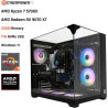 CyberPowerPC Luxe Gaming PC - AMD Ryzen 7 5700X, AMD Radeon RX 9070 XT 16GB, 32GB RAM, 1TB NVMe SSD, 750W 80+ PSU, Wi-Fi, Liquid