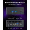 Ninkear Mini PC N100, Mini Computer mit USB-C, 16GB DDR4 RAM 512GB M.2 SSD Mini Gaming PC, 4K-Doppeldisplay, W-11 HDMI 2.0, USB