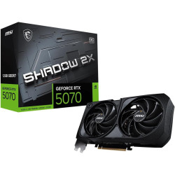 MSI GeForce RTX 5070 12G Shadow 2X OC - 12GB GDDR7 (28Gbps/192-bit), PCIe 5, Boost: 2542 MHz, HDMI 2.1b, DisplayPort 2.1b